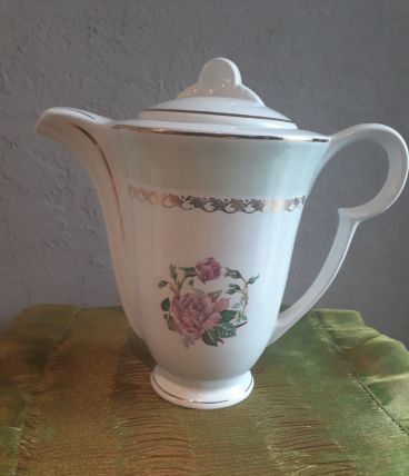 cafetière modèle café mars, l'Amandinoire (motif fleur rose)