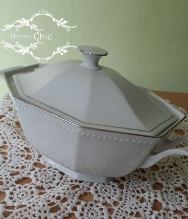 Superbe soupière en porcelaine de Bavière, vintage 