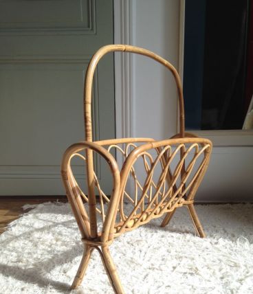 porte revue en rotin