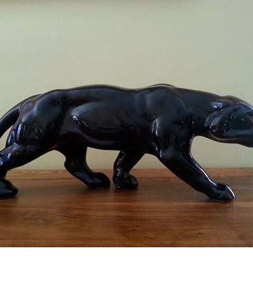 Magnifique Panthère/Tigre statue Art Déco