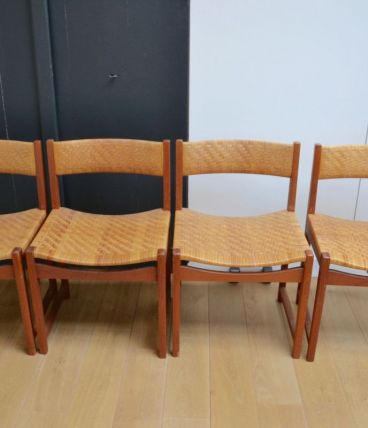 4 chaises scandinaves