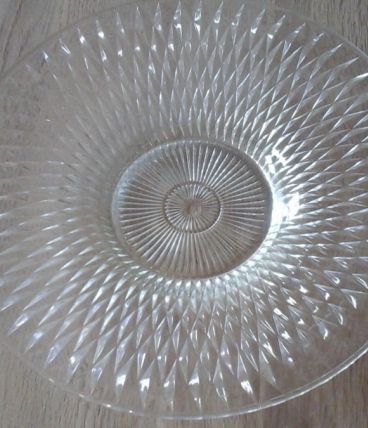 Coupe à fruits en verre vintage