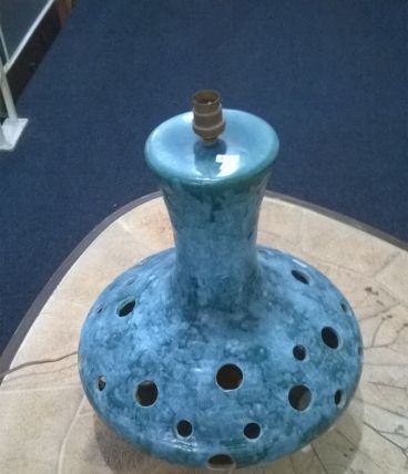 Pied de lampe vintage en céramique