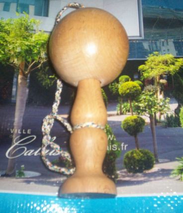 JOUET GROS BILBOQUET EN BOIS 16 CM 