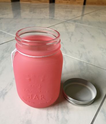 Jar/bocaux rose foncé