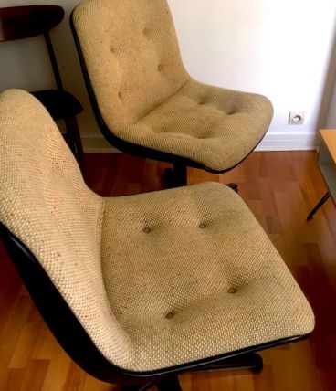 FAUTEUILS VINTAGE CHARLES POLLOCK