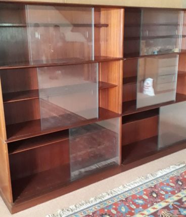 biblioteque 1960 acajou