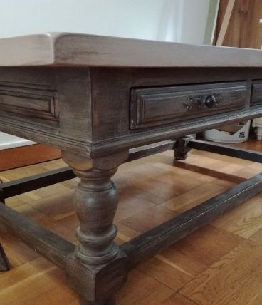 Table basse en chêne massif