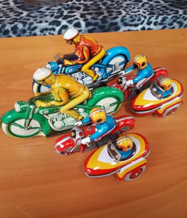 lot motos metal vintage
