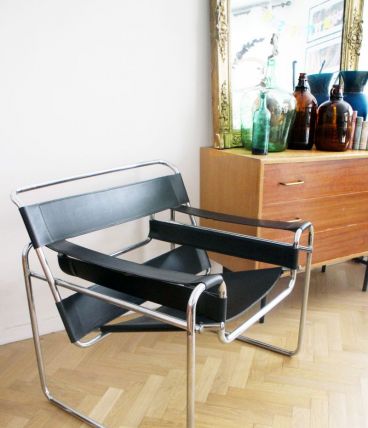 Fauteuil Wassily B3 Marcel Breuer pour Gavina