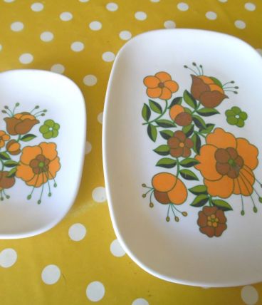 plat et ravier vintage téfal