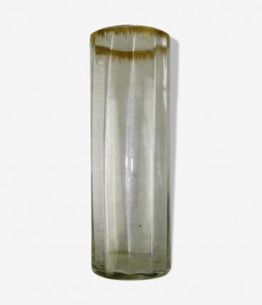 Vase verre fin doré
