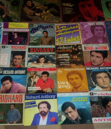 GROS LOT DE DISQUES DE RICHARD ANTHONY