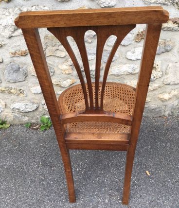 Chaise Art Nouveau en bois