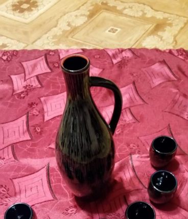 Set pichet + tasses en porcelaine U.R.S.S. 1989 neuf