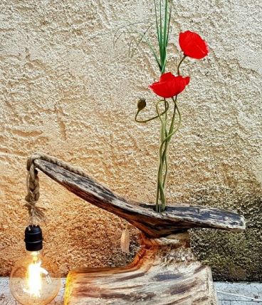 lampe artisanale soliflore