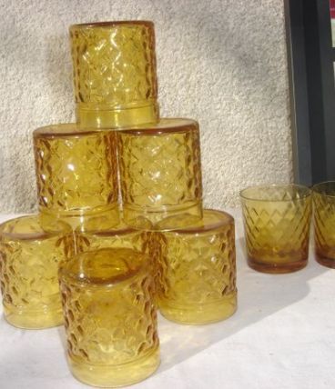 Lot de 4 verres PERNOD SA Vintage 1950's