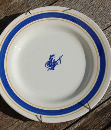 BISCUIT GONDOLO GIEN ASSIETTE PUBLICITAIRE