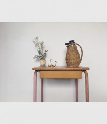 Bouteille thermos en osier