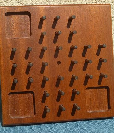 jeu  solitaire  en  bois
