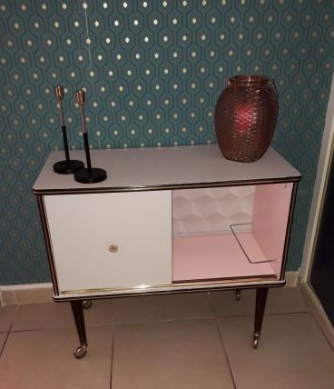 Meuble bar vintage relooké 