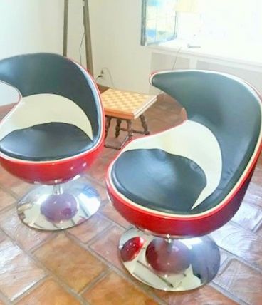 Paire de fauteuil coquilles