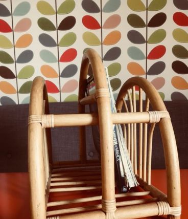 Porte revues en rotin 