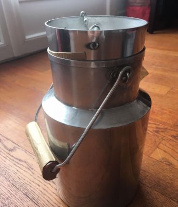 Pot à lait aluminum 3l des années 50