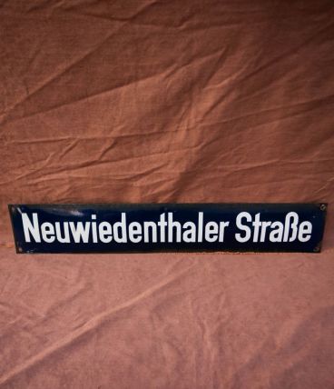 Plaque émaillée de rue Allemande