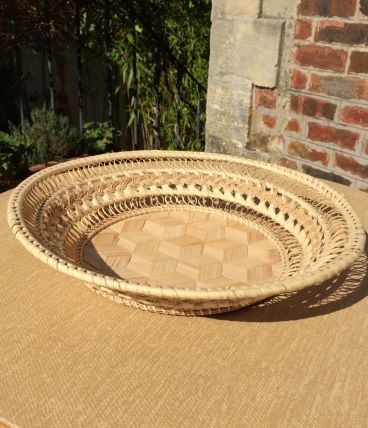 Corbeille en rotin ou vide poches