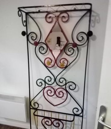 vestibulle porte manteau fer forgé