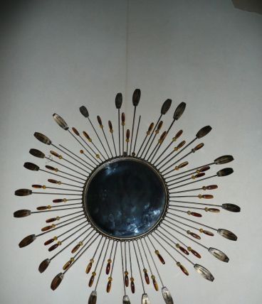 Miroir soleil métal
