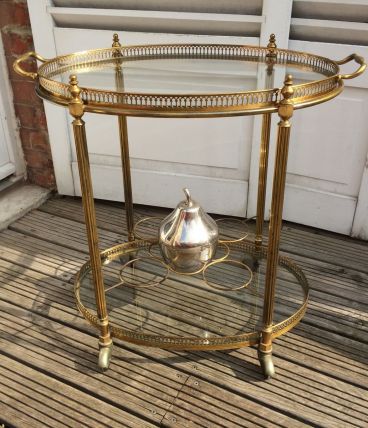 Desserte bar roulant