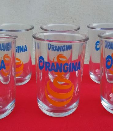 lot de 6 verres "Orangina" Matali Crasset 2006