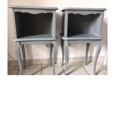 Paire de chevets pâtinés, parfait état, déco chic