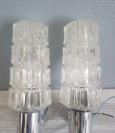 paire d'appliques années 70