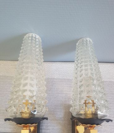 paire d'appliques années 60