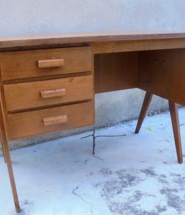 Bureau vintage pieds compas