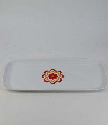 Plat en porcelaine 70s