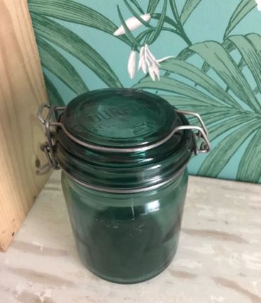 Bocal en verre DURFORT vert