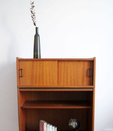 Meuble rangement bibliothèque vintage 50's style P. Guariche