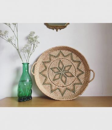 Grand plateau en osier