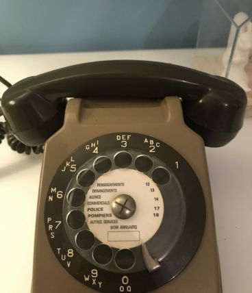 Téléphone à cadran socotel s63 vintage 