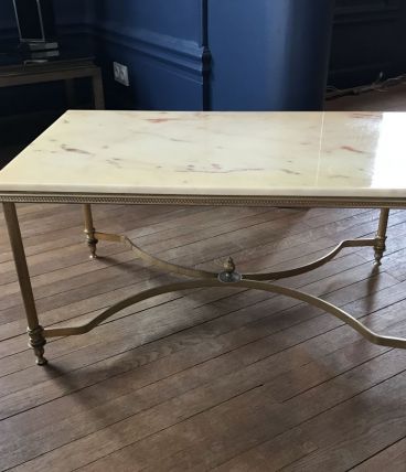 Table basse marbre années 60 Style Jansen