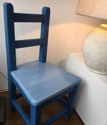 Chaise bois enfant vintage 