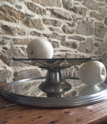 Coupe ambrée Art Déco.