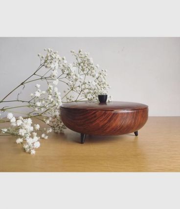 Bonbonnière vintage imitation bois