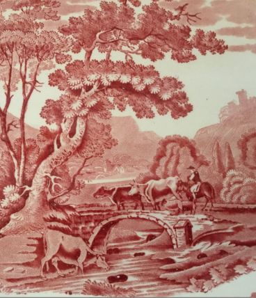 Grand plat porcelaine ovale 