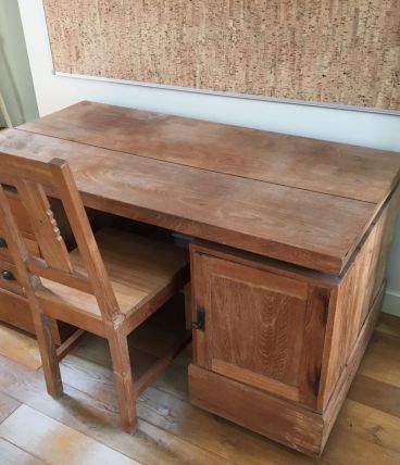 Bureau en bois teck massif
