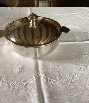 Légumier en métal argenté 